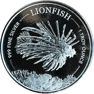 1 Dollar Lionfish back