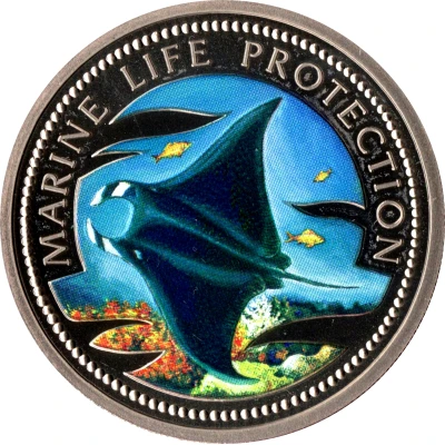 1 Dollar Manta Ray back