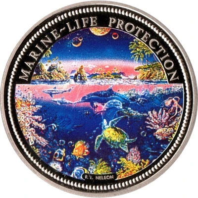 1 Dollar Ocean Scene back