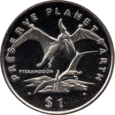 1 Dollar Pteranodon back