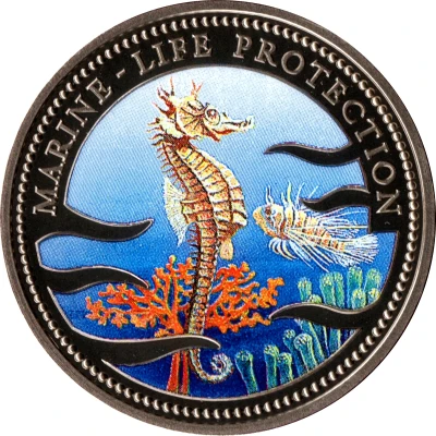 1 Dollar Sea Horse back