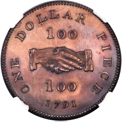 1 Dollar Sierra Leone Company; type "100" back