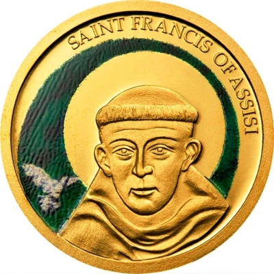 1 Dollar St. Francis of Assisi, coloured ND back