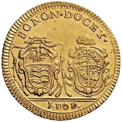 1 Doppia - Pius VI Denomination in exergue back