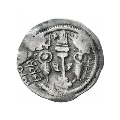 1 Drachm - Anonymous Khusru I imitation; Chaghaniyan; countermark; with reverse legend mark ND back