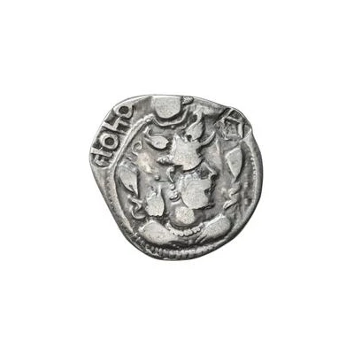 1 Drachm - Khono Peroz imitation; Northern Tokharistan; Uncertain Sogdian mint; countermark ND front