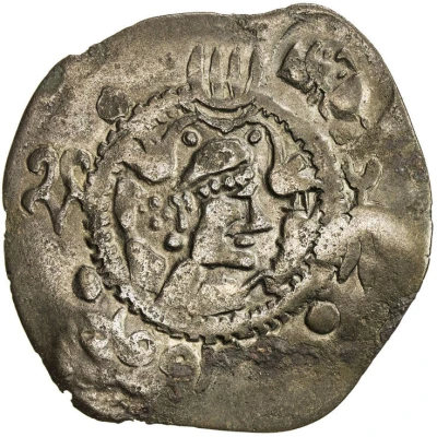 1 Drachm Peroz I imitation; Kobadien; countermark types: 1 / 1, front