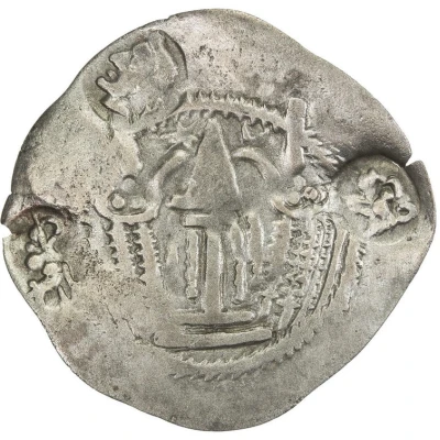 1 Drachm Peroz I imitation; Kobadien; countermark types: 1, 2 / 1, 2, back