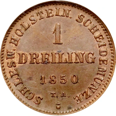 1 Dreiling Provisional Government Coinage back