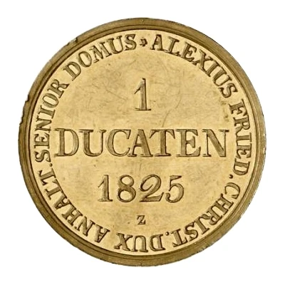 1 Ducat - Alexius Frederick Christian Ausbeute-Harzgold-Dukat back