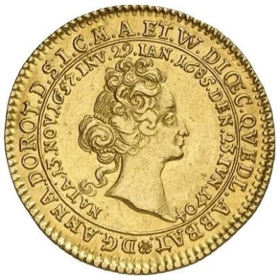 1 Ducat - Anna Dorothea Death of Anna Dorothea front