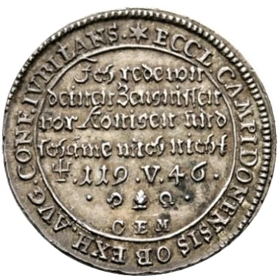 1 Ducat Augsburg Confession; Silver pattern strike front