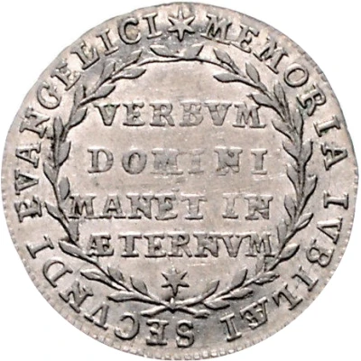 1 Ducat Bicentenary of the Reformation, Silver pattern back