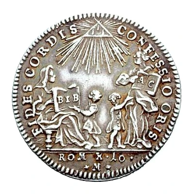 1 Ducat Bicentennial of Augsburg Confession; Silver pattern strike front