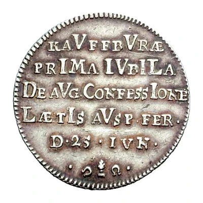 1 Ducat Bicentennial of Augsburg Confession; Silver pattern strike back