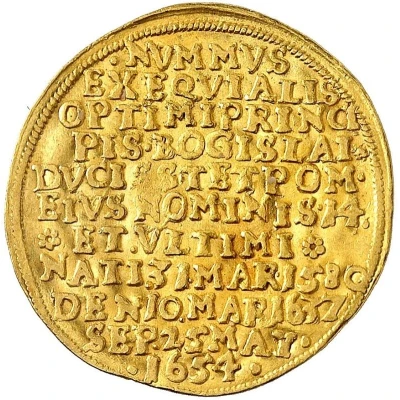 1 Ducat - Bogislaw XIV Burial front