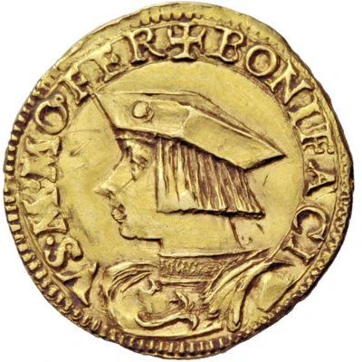 1 Ducat - Bonifacio IV Paleologo ND front