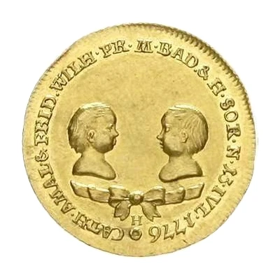 1 Ducat - Charles Frederick Durlach; Birth of twin daughters front