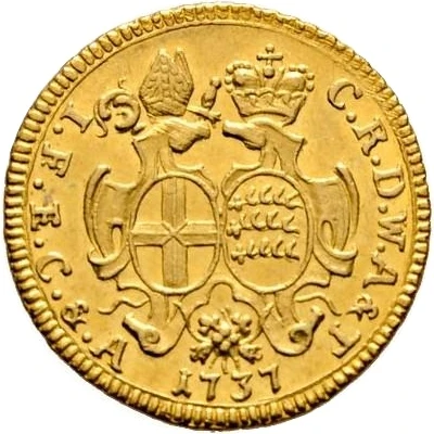 1 Ducat - Charles Rudolph and bishop John Francis Schenk of Württemberg front