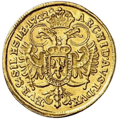 1 Ducat - Charles VI Breslau back