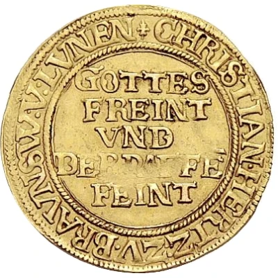 1 Ducat - Christian, Bischof of Halberstadt Pfaffenfeinddukat front