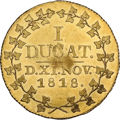 1 Ducat - Christian Frederick Golden Wedding back