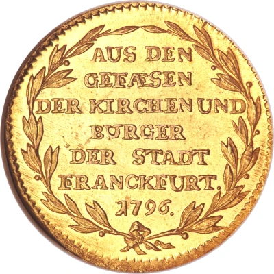 1 Ducat "Contribution Ducat" Small clouds back