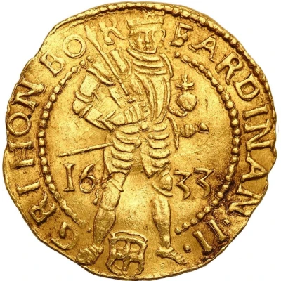 1 Ducat - Ferdinand II Five lines reverse front