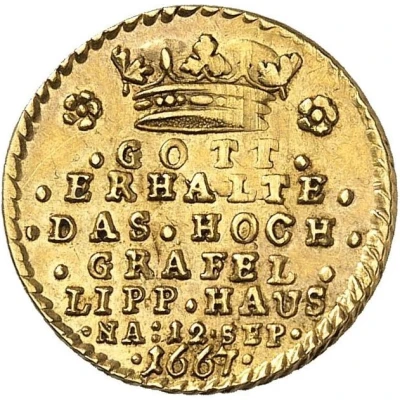 1 Ducat - Frederick Adolphus 47th Birthday ND back