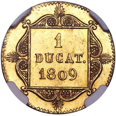 1 Ducat - Frederick August of Usingen and Frederick William of Weilburg back