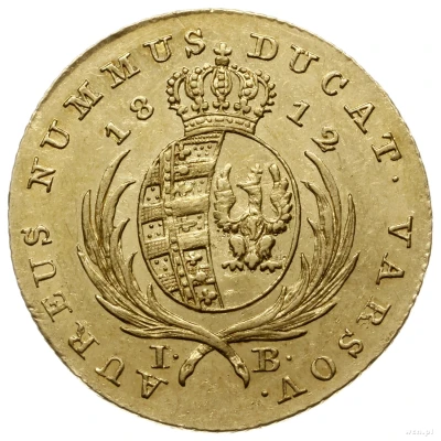 1 Ducat - Frederick Augustus I back