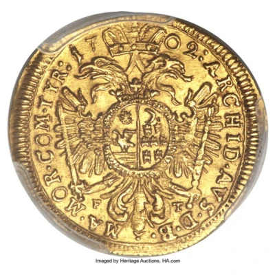 1 Ducat - Leopold I back