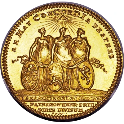 1 Ducat - Louis Territorial division ND front