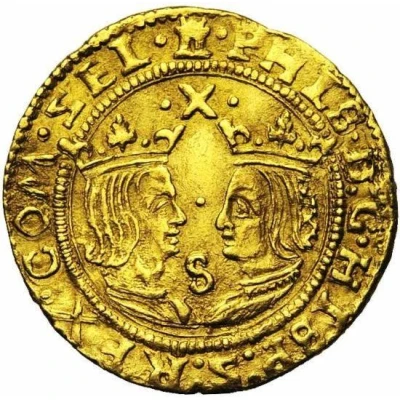 1 Ducat - Philip II Spanish type ND front