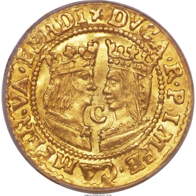 1 Ducat Spanish type ND front