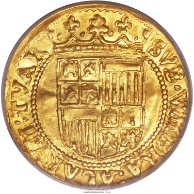 1 Ducat Spanish type ND back