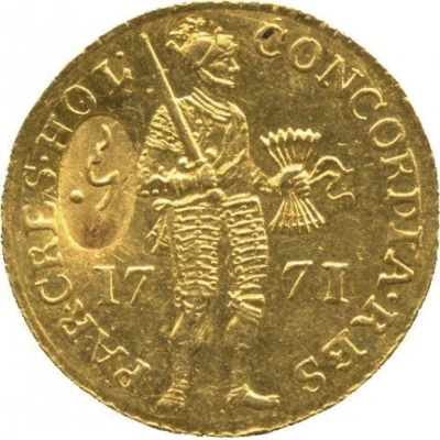 1 Ducat - Willem I Countermark front