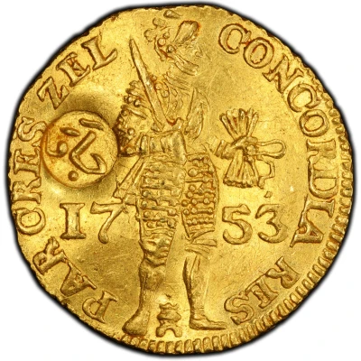 1 Ducat Zeeland Countermark ND front