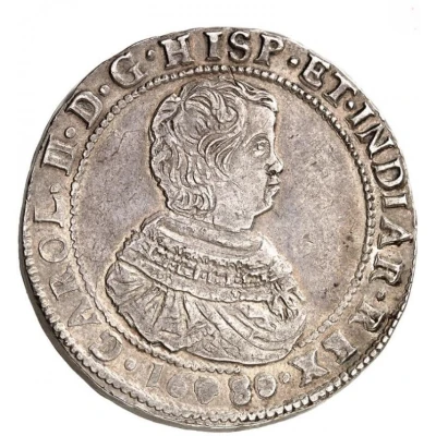 1 Ducaton - Charles II First bust, piedfort of double weight front