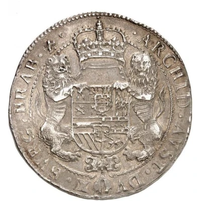 1 Ducaton - Charles II First bust, piedfort of double weight back