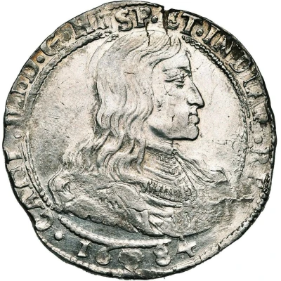 1 Ducaton - Charles II Third bust front