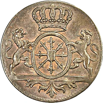 1 Duit - Frederick II front