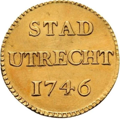 1 Duit Gold, 1 ducat weight front