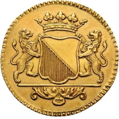 1 Duit Gold, 1 ducat weight back