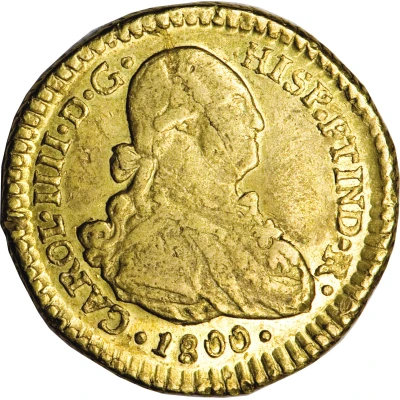 1 Escudo - Charles IV bust of Charles IV front