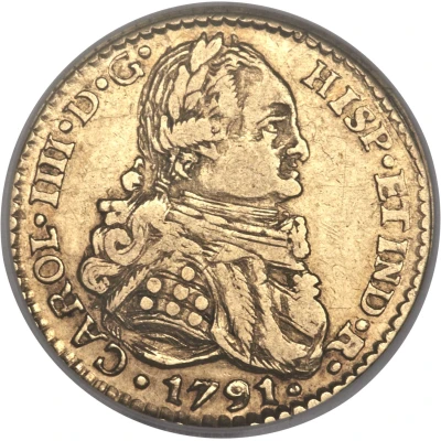 1 Escudo - Charles IV front