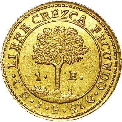 1 Escudo Costa Rica back