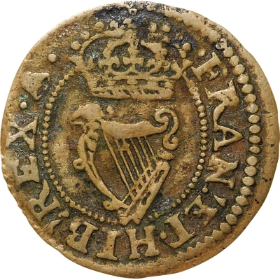 1 Farthing - Charles I "Maltravers" issue ND back