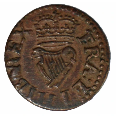 1 Farthing - Charles I Richmond issue; type 2 ND back