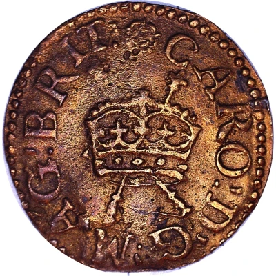 1 Farthing - Charles I Richmond issue; type 4 ND front